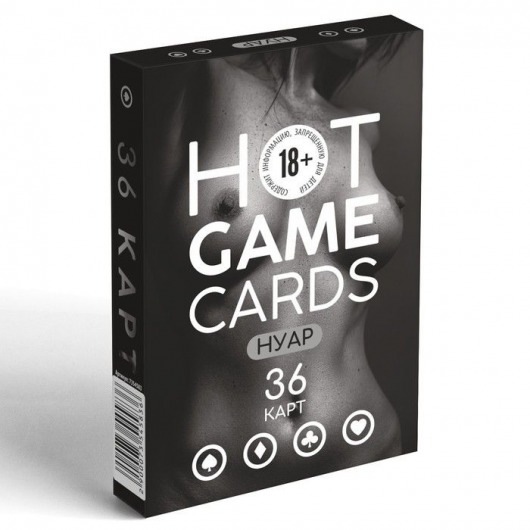 Игральные карты HOT GAME CARDS НУАР - 36 шт. - Сима-Ленд - купить с доставкой в Томске