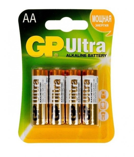 Батарейки алкалиновые GP Ultra Alkaline AA/LR6 - 4 шт. - Элементы питания - купить с доставкой в Томске