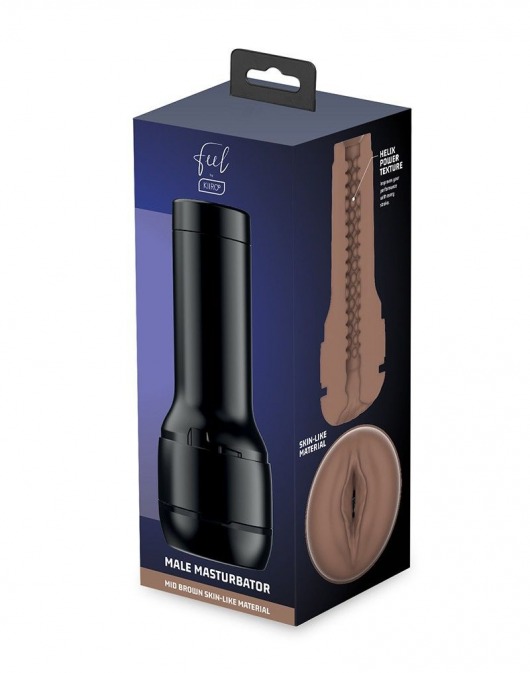 Коричневый мастурбатор-вагина Feel Stroker - Kiiroo - в Томске купить с доставкой