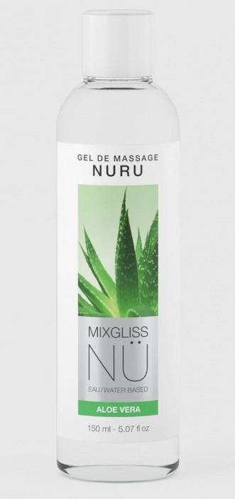 Массажный гель на водной основе Mixgliss NU Aloe Vera - 150 мл. - Mixgliss - купить с доставкой в Томске