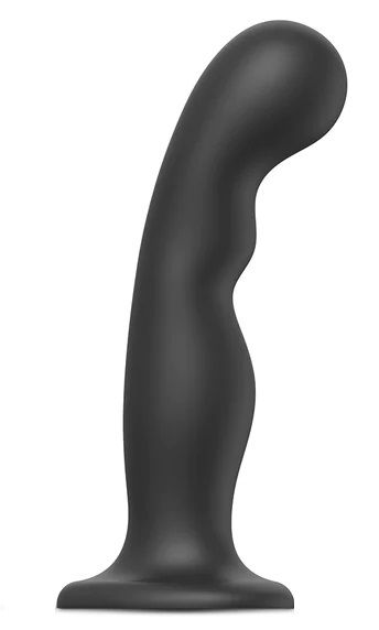 Черная насадка Strap-On-Me Dildo Plug P G size XXL - Strap-on-me - купить с доставкой в Томске