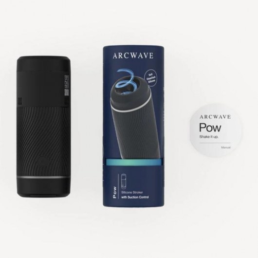Черный мастурбатор с контролем всасывания Arcwave Pow Stroker - Arcwave - в Томске купить с доставкой