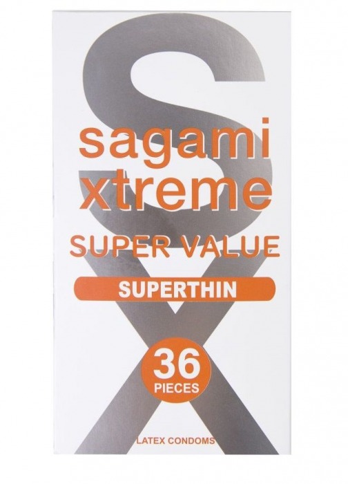 Ультратонкие презервативы Sagami Xtreme Superthin - 36 шт. - Sagami - купить с доставкой в Томске