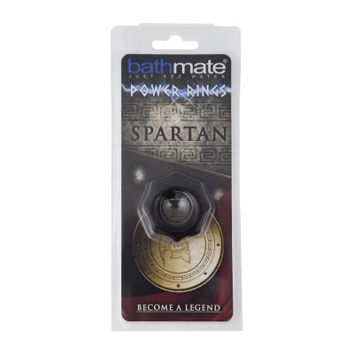 Чёрное эрекционное кольцо Spartan - Bathmate - в Томске купить с доставкой