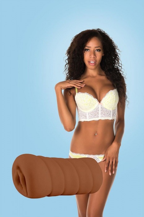 Коричневый мастурбатор-вагина BRIANNA - Dream Toys - в Томске купить с доставкой