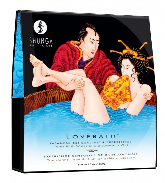 Соль для ванны Lovebath Ocean temptation, превращающая воду в гель - 650 гр. - Shunga - купить с доставкой в Томске