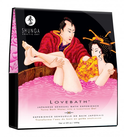 Соль для ванны Lovebath Dragon Fruit, превращающая воду в гель - 650 гр. - Shunga - купить с доставкой в Томске