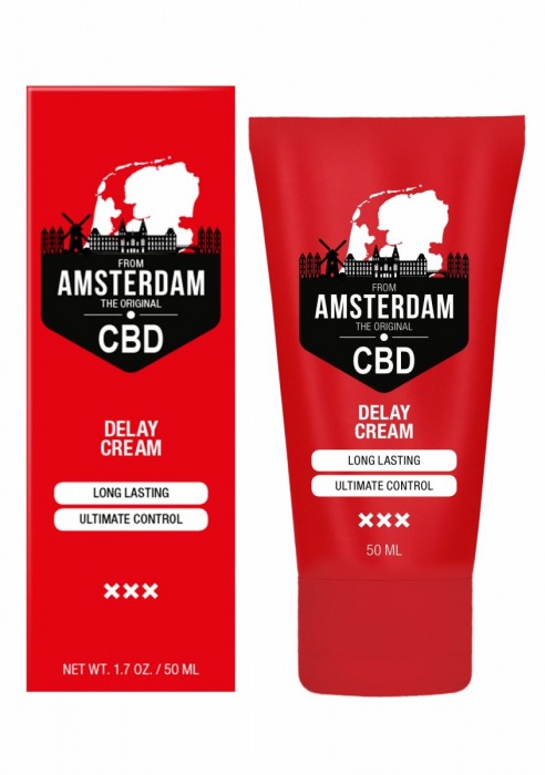 Крем-пролонгатор CBD from Amsterdam Delay Cream - 50 мл. - Shots Media BV - купить с доставкой в Томске