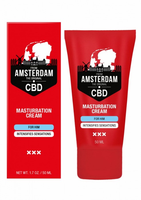 Крем для мастурбации для мужчин CBD from Amsterdam Masturbation Cream For Him - 50 мл. - Shots Media BV - купить с доставкой в Томске