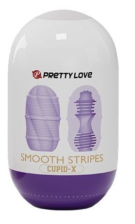 Сиреневый мастурбатор-яйцо Smooth Stripes - Baile - в Томске купить с доставкой