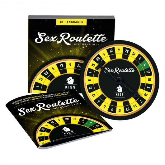 Настольная игра-рулетка Sex Roulette Kiss - Tease&Please - купить с доставкой в Томске