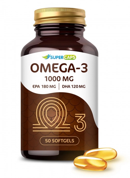 Пищевая добавка SuperCaps OMEGA-3 - 50 капсул (1000 мг) - SuperCaps - купить с доставкой в Томске