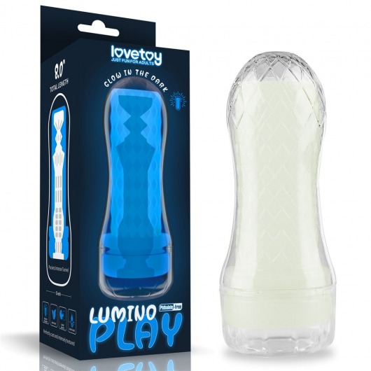 Светящийся в темноте мастурбатор Lumino Play Masturbator Pocketed - Lovetoy - в Томске купить с доставкой