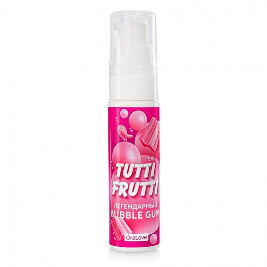 Интимный гель на водной основе Tutti-Frutti Bubble Gum - 30 гр. - Биоритм - купить с доставкой в Томске