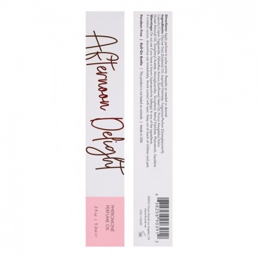 Масло с феромонами CG Afternoon Delight с тропическим цветочным ароматом - 9,2 мл. -  - Магазин феромонов в Томске