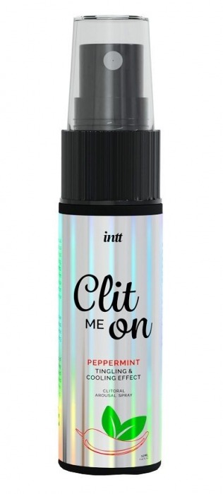 Клиторальный возбуждающий спрей Clit Me On Peppermint - 12 мл. - INTT - купить с доставкой в Томске