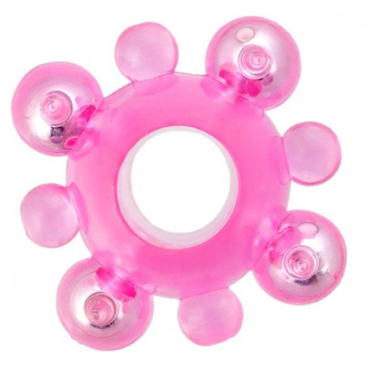 Эрекционное кольцо c бусинками - Toyfa Basic - в Томске купить с доставкой