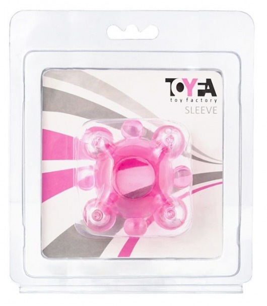 Эрекционное кольцо c бусинками - Toyfa Basic - в Томске купить с доставкой