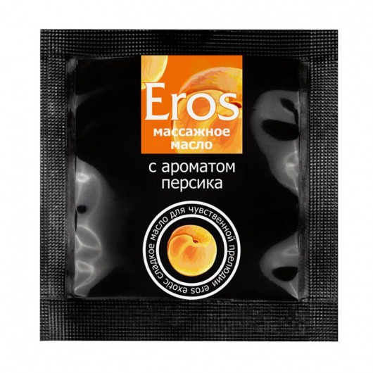 Саше массажного масла Eros exotic с ароматом персика - 4 гр. - Биоритм - купить с доставкой в Томске