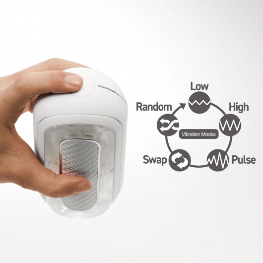 Белый мастурбатор Tenga Flip Zero Gravity с вибрацией - Tenga - в Томске купить с доставкой