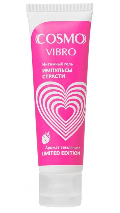 Возбуждающий гель на водно-силиконовой основе Cosmo Vibro с ароматом земляники - 50 гр. - Биоритм - купить с доставкой в Томске
