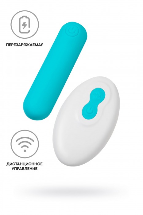 Голубая вибропуля Tnim с пультом ДУ - A-toys купить в Томске с доставкой в Orgasmix.ru Голубая вибропуля Tnim с пультом ДУ - A-toys