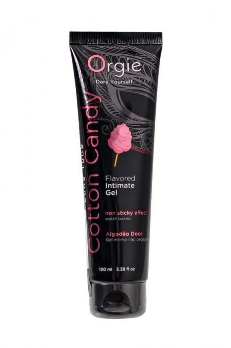 Интимный гель на водной осное Lube Tube Cotton Candy со вкусом сахарной ваты - 100 мл. - ORGIE - купить с доставкой в Томске