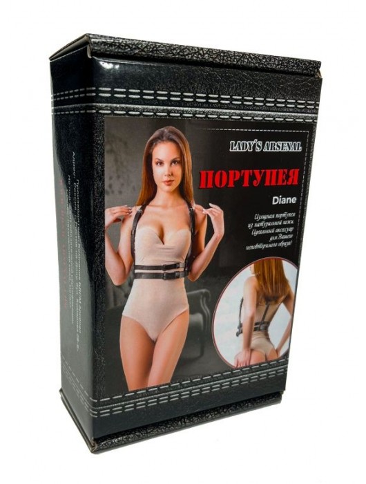 Изящная портупея из натуральной кожи Diane - БДСМ Арсенал - купить с доставкой в Томске