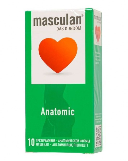 Презервативы анатомической формы Masculan Anatomic - 10 шт. - Masculan - купить с доставкой в Томске