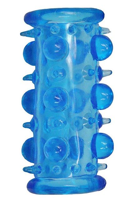 Голубая насадка с шипами и шишечками LUST CLUSTER - Dream Toys - в Томске купить с доставкой