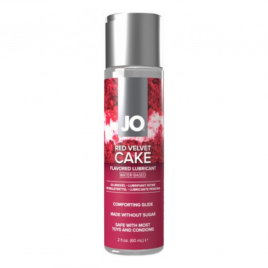 Лубрикант на водной основе JO H2O Red Velvet Cake Flavored Lubricant - 60 мл. - System JO - купить с доставкой в Томске