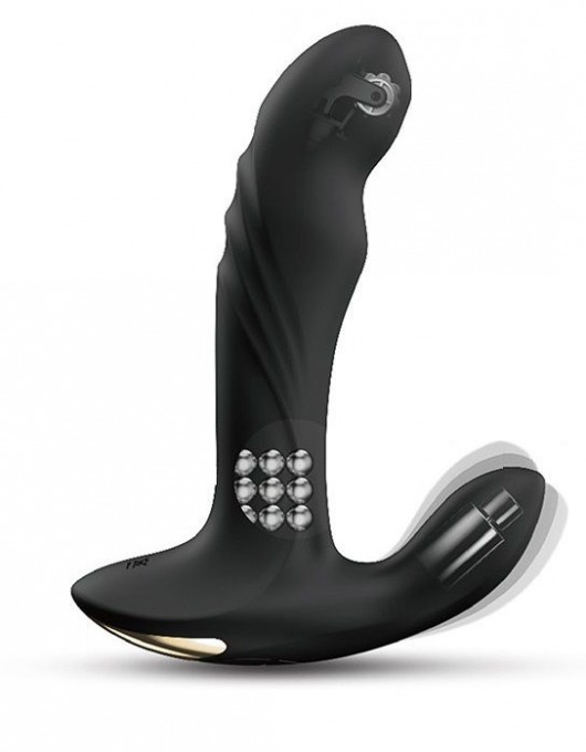 Черный вибромассажер простаты Multi P-Joy с 3 моторами - Dorcel - в Томске купить с доставкой