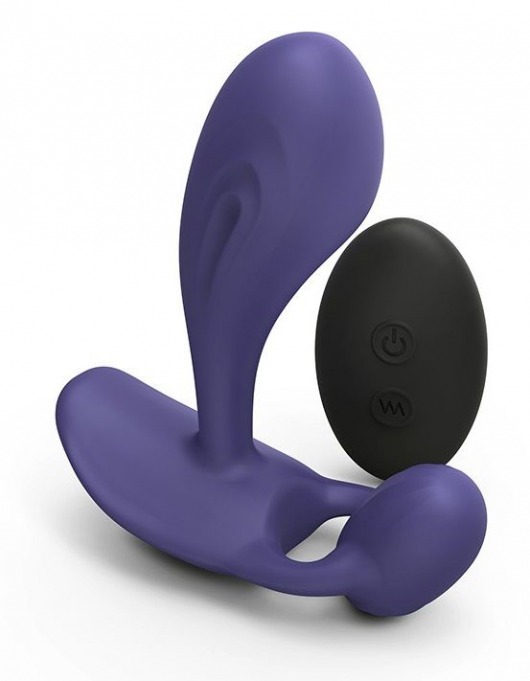 Темно-синий вибромассажер Witty P G Vibrator with Remote Control - Love to Love - в Томске купить с доставкой