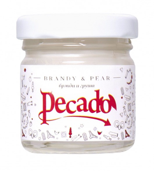 Массажная свеча Brandy   Pear - 35 мл. - Pecado - купить с доставкой в Томске