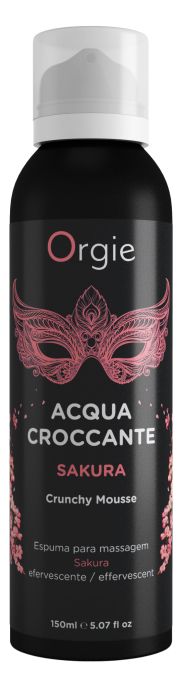 Хрустящая пенка для массажа Orgie Acqua Croccante Sakura с ароматом сакуры - 150 мл. - ORGIE - купить с доставкой в Томске