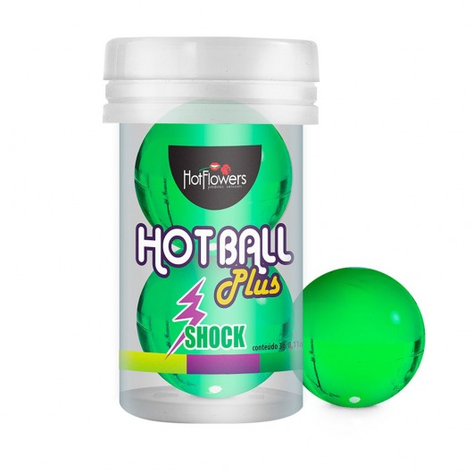 Лубрикант на силиконовой основе Hot Ball Plus с покалывающим эффектом (2 шарика по 3 гр.) - HotFlowers - купить с доставкой в Томске
