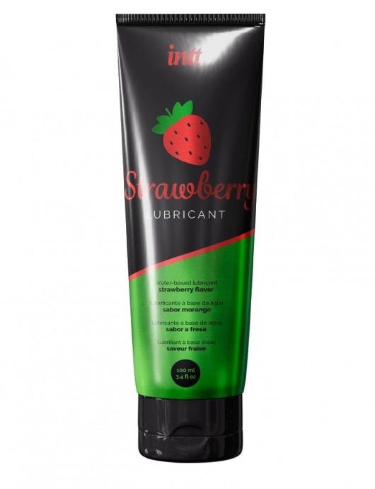 Смазка на водной основе с ароматом клубники Strawberry Lubricant - 100 мл. - INTT - купить с доставкой в Томске