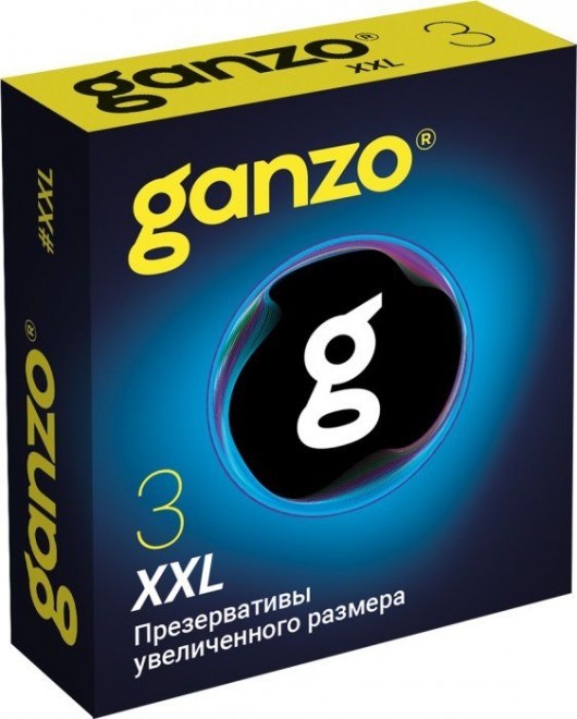 Презервативы увеличенного размера Ganzo XXL - 3 шт. - Ganzo - купить с доставкой в Томске