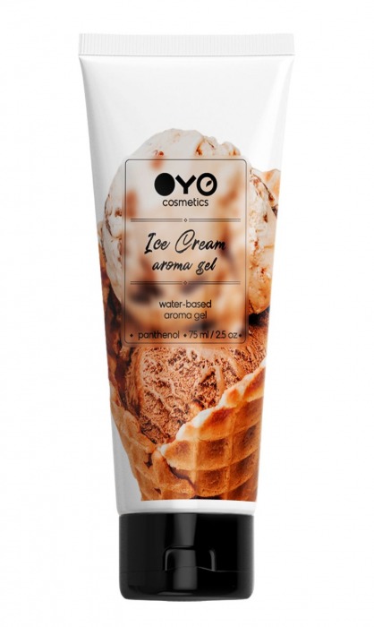 Лубрикант на водной основе OYO Aroma Gel Ice Cream с ароматом пломбира - 75 мл. - OYO - купить с доставкой в Томске