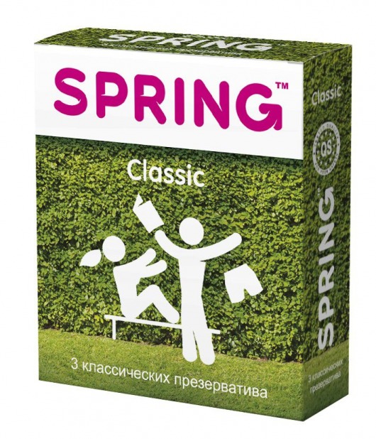 Классические презервативы SPRING CLASSIC - 3 шт. - SPRING - купить с доставкой в Томске