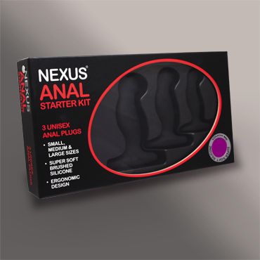 Набор из 3 массажеров простаты чёрного цвета NEXUS ANAL STARTER KIT - Nexus Range - в Томске купить с доставкой