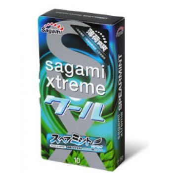Презервативы Sagami Xtreme Mint с ароматом мяты - 10 шт. - Sagami - купить с доставкой в Томске
