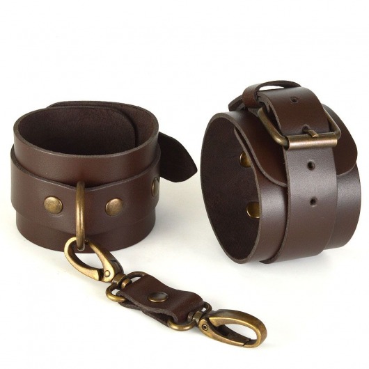 Коричневые наручники IDEAL - Sitabella - купить с доставкой в Томске