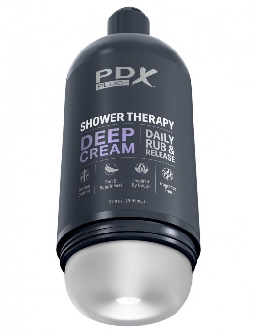 Мастурбатор в бутылке Shower Therapy Deep Cream - Pipedream - в Томске купить с доставкой