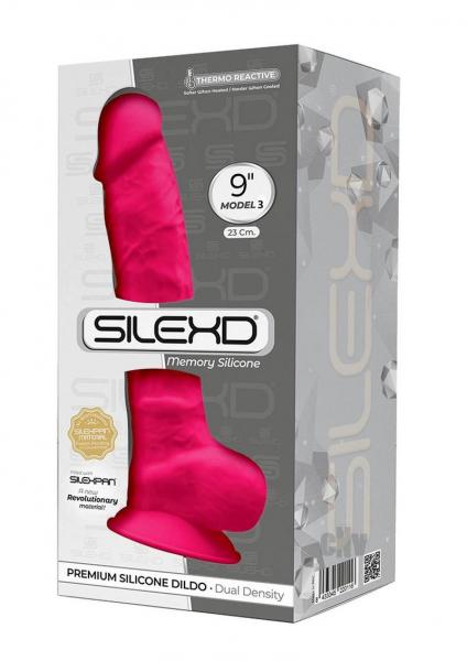 Розовый фаллоимитатор SILEXD Model 3 - 23 см. - Adrien Lastic