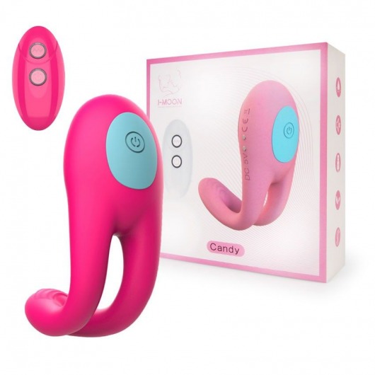 Розовое виброкольцо с пультом ДУ - I-MOON - в Томске купить с доставкой