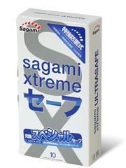 Презервативы Sagami Xtreme Ultrasafe с двойным количеством смазки - 10 шт. - Sagami - купить с доставкой в Томске
