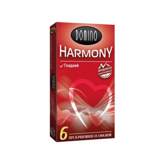 Гладкие презервативы Domino Harmony - 6 шт. - Domino - купить с доставкой в Томске
