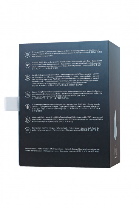 Голубой вибромассажер в форме капли Dew Drop - Satisfyer