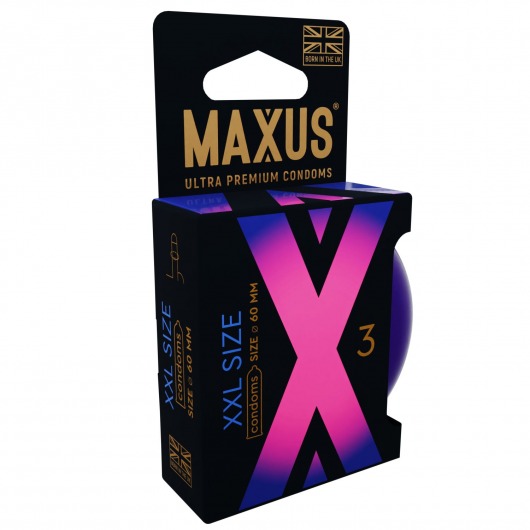 Презервативы Maxus XXL увеличенного размера - 3 шт. - Maxus - купить с доставкой в Томске